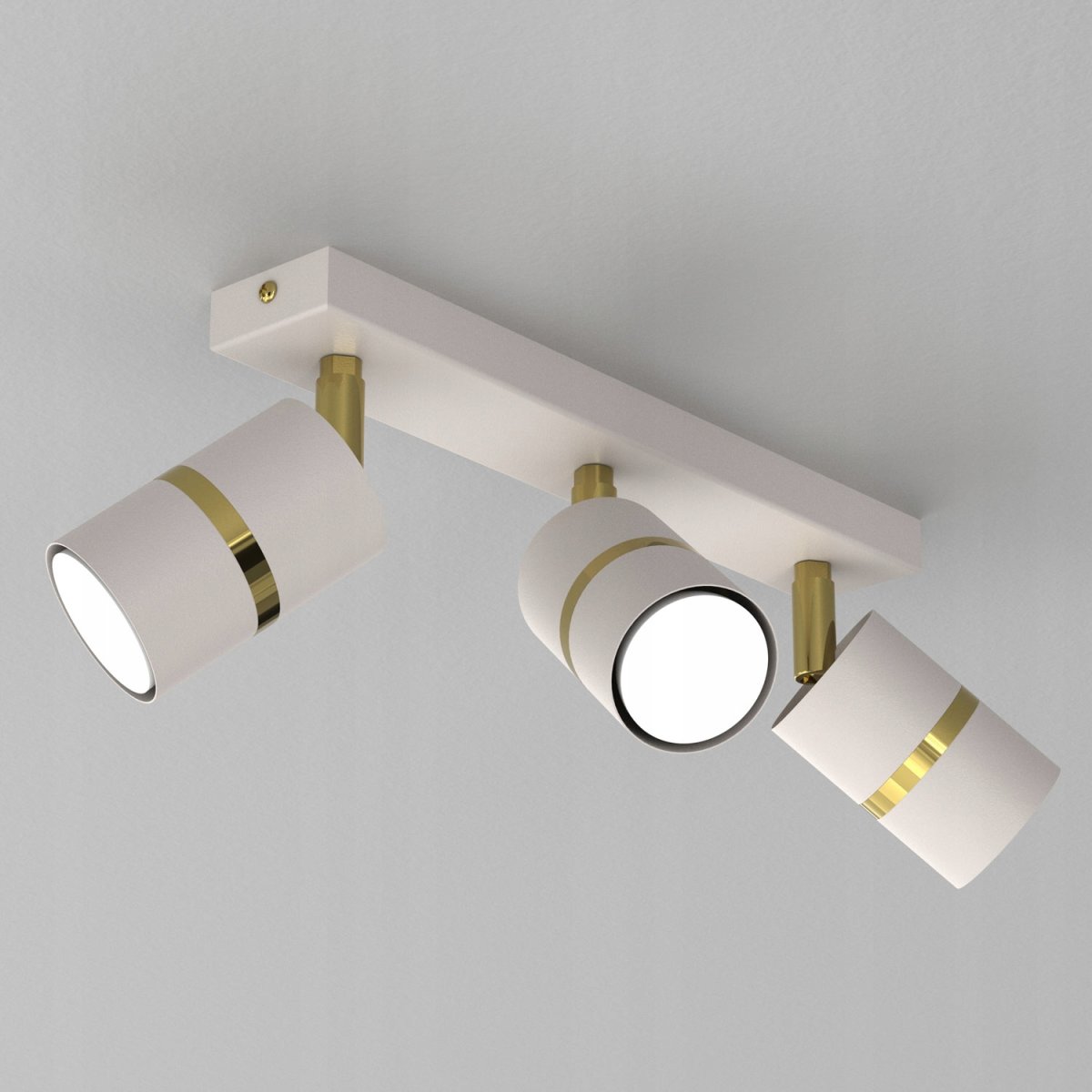 PLAFON SUFITOWY RUCHOMY LED GU10 REGULOWANY OZDOBNY JASNY KASZMIR ZŁOTY