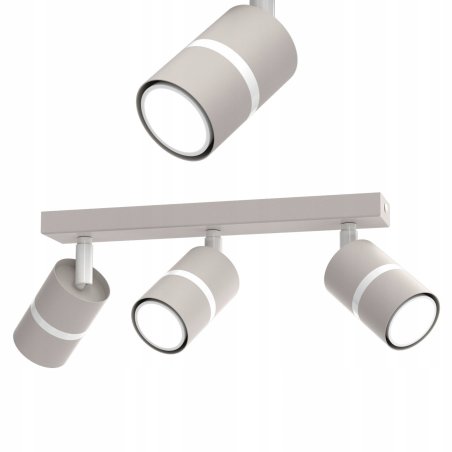 PLAFON SUFITOWY RUCHOMY LED GU10 REGULOWANY OZDOBNY JASNY KASZMIR BIAŁY