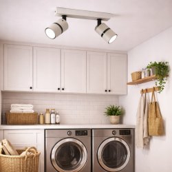 PLAFON SUFITOWY RUCHOMY LED GU10 REGULOWANY OZDOBNY JASNY KASZMIR CZARNY