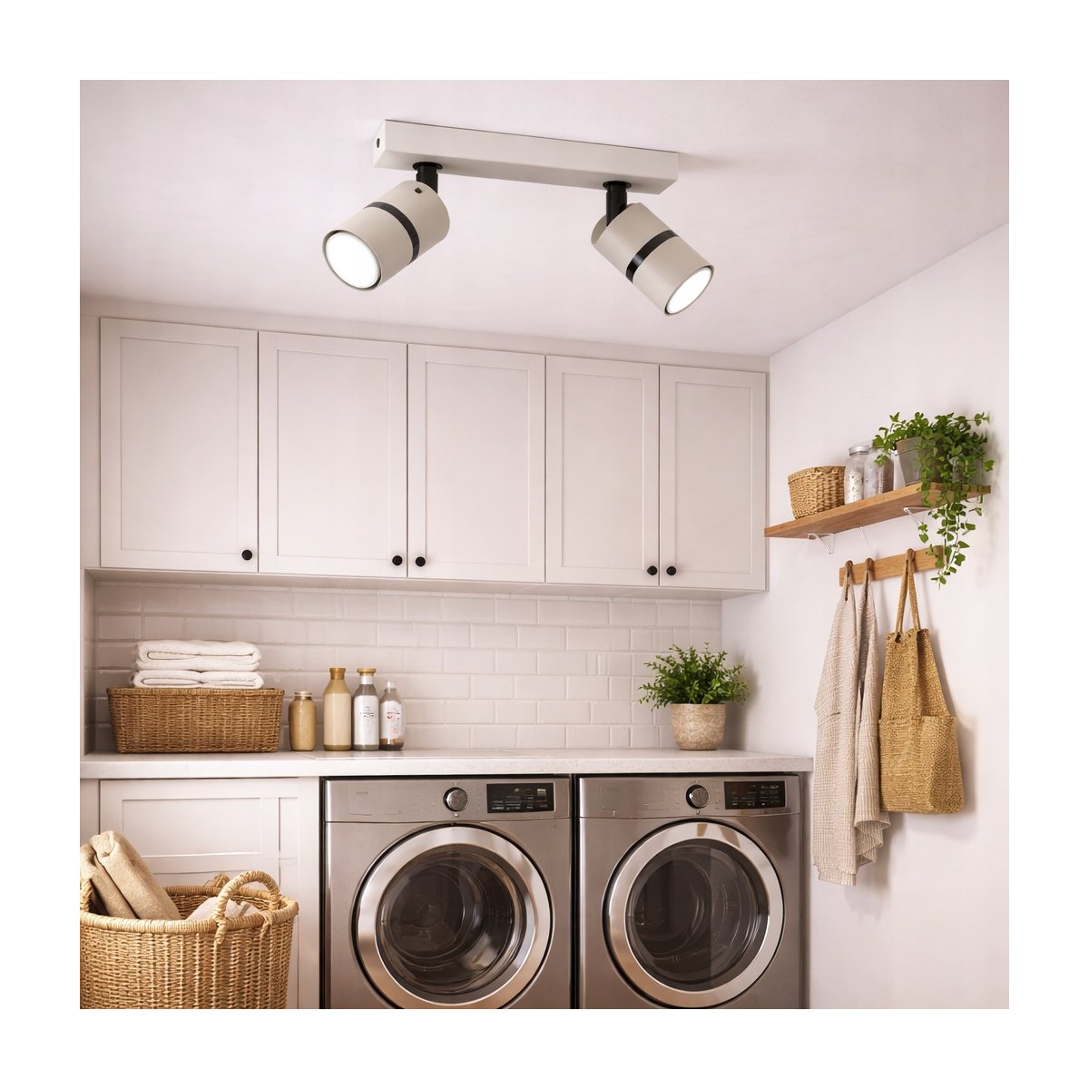 PLAFON SUFITOWY RUCHOMY LED GU10 REGULOWANY OZDOBNY JASNY KASZMIR CZARNY