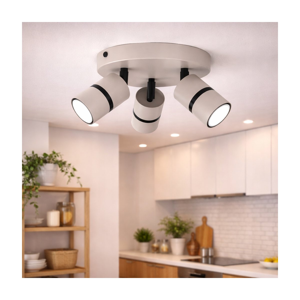 PLAFON SUFITOWY RUCHOMY LED GU10 REGULOWANY OZDOBNY JASNY KASZMIR CZARNY