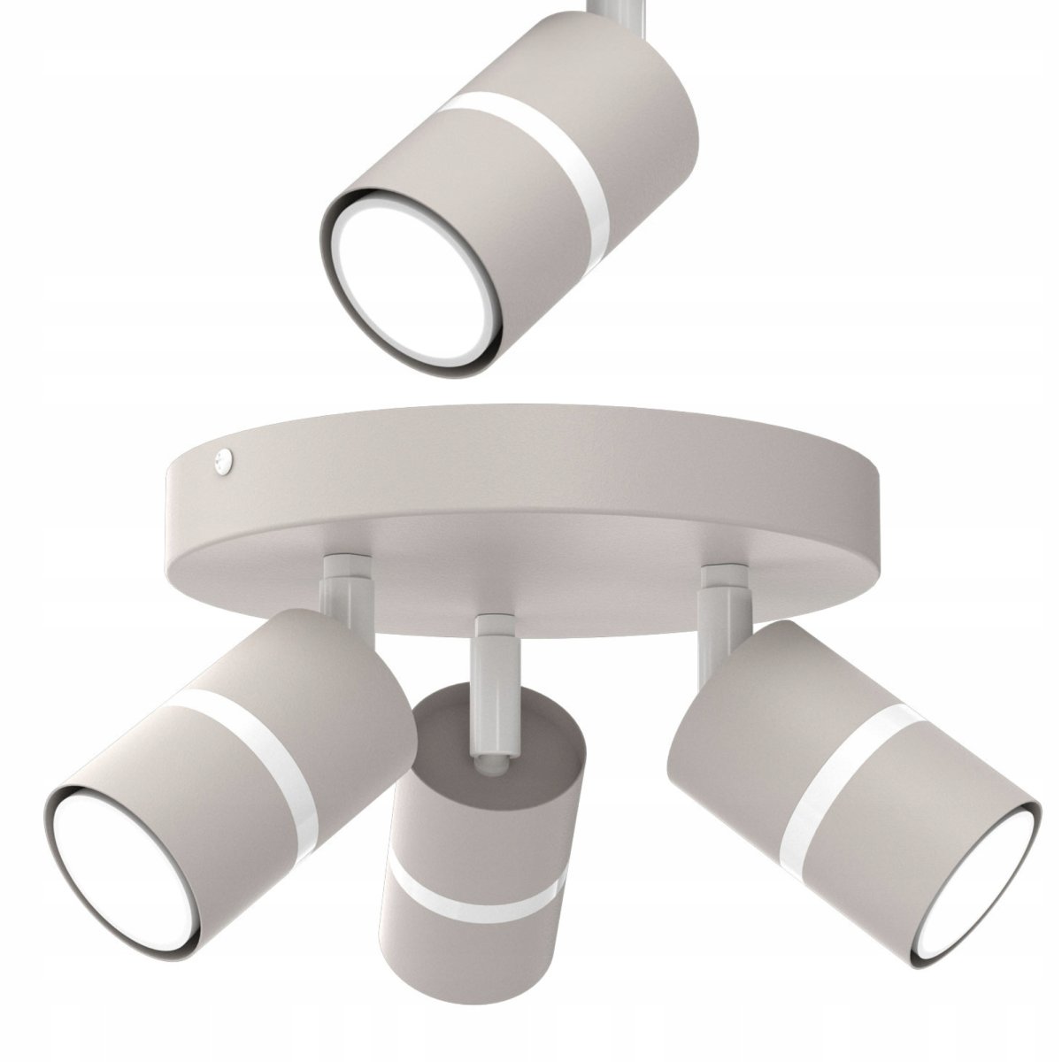 PLAFON SUFITOWY RUCHOMY LED GU10 REGULOWANY OZDOBNY JASNY KASZMIR BIAŁY