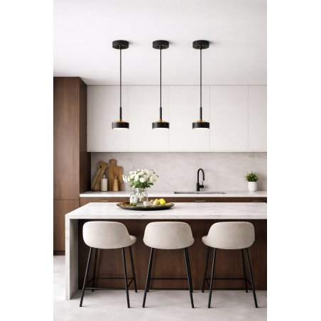 LAMPA SUFITOWA WISZĄCA LED GX53 POLSKA NAD WYSPĘ NAD STÓŁ NOWOCZESNA BLACK