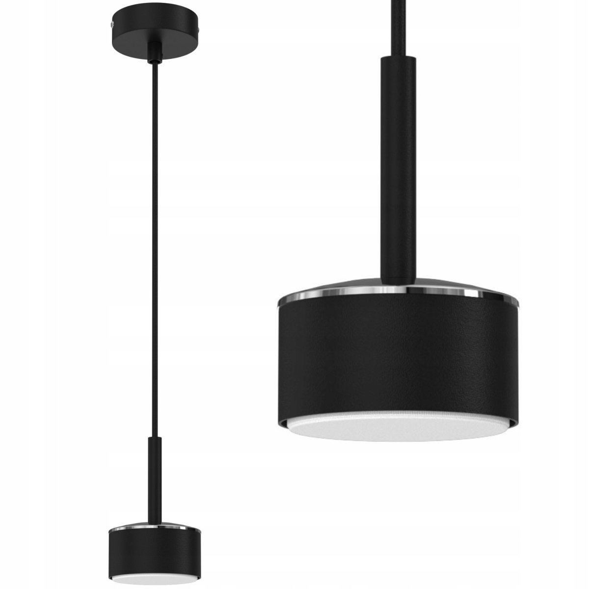 LAMPA SUFITOWA WISZĄCA LED GX53 POLSKA NAD WYSPĘ NAD STÓŁ NOWOCZESNA CHROM