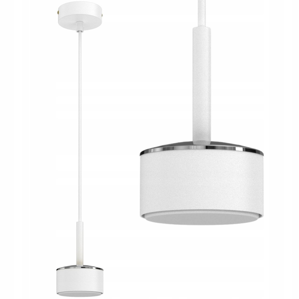 LAMPA SUFITOWA WISZĄCA LED GX53 POLSKA NAD WYSPĘ NAD STÓŁ NOWOCZESNA CHROM