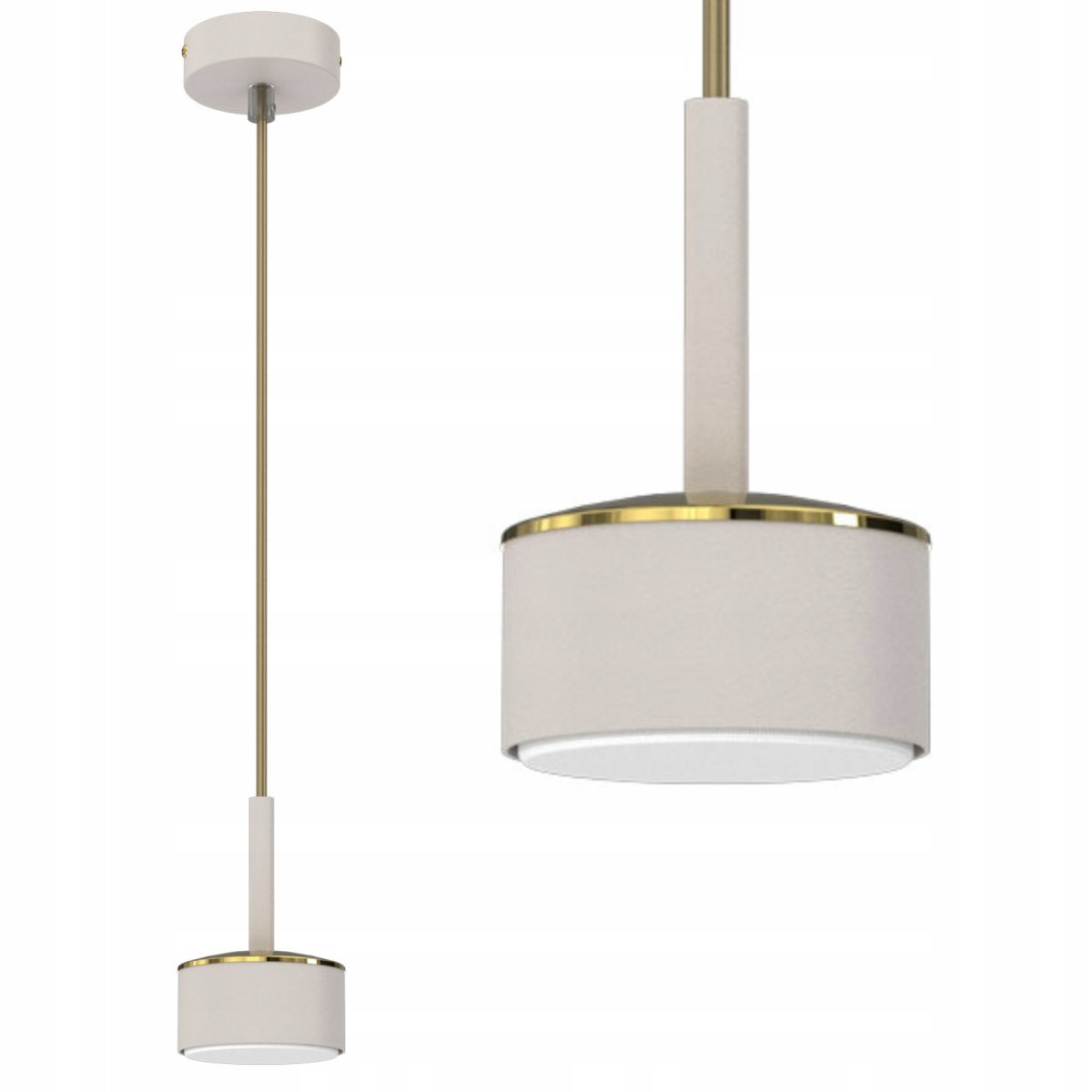 LAMPA SUFITOWA WISZĄCA SPOT JASNY KASZMIR ZŁOTY LED GX53 NAD WYSPĘ STÓŁ