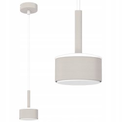 LAMPA SUFITOWA WISZĄCA SPOT JASNY KASZMIR BIAŁY LED GX53 NAD WYSPĘ STÓŁ