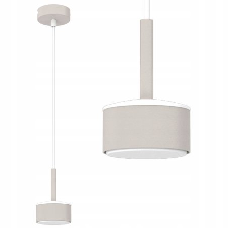 LAMPA SUFITOWA WISZĄCA SPOT JASNY KASZMIR BIAŁY LED GX53 NAD WYSPĘ STÓŁ