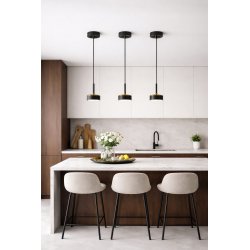 LAMPA SUFITOWA WISZĄCA SPOT JASNY KASZMIR BIAŁY LED GX53 NAD WYSPĘ STÓŁ