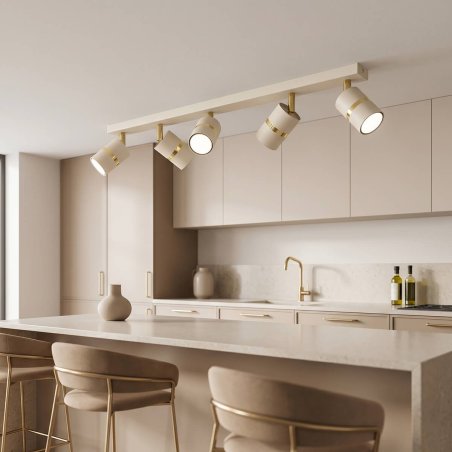 LAMPA SUFITOWA REFLEKTOR PLAFON GU10 BEŻ KASZMIR WARIANTY