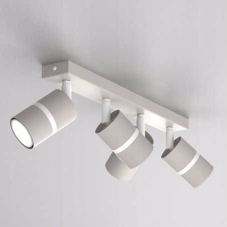 PLAFON SUFITOWY RUCHOMY LED GU10 REGULOWANY OZDOBNY JASNY KASZMIR BIAŁY