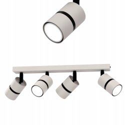 PLAFON SUFITOWY RUCHOMY LED GU10 REGULOWANY OZDOBNY JASNY KASZMIR CZARNY