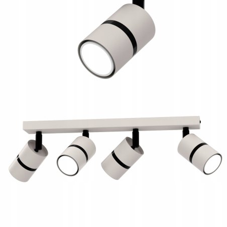 PLAFON SUFITOWY RUCHOMY LED GU10 REGULOWANY OZDOBNY JASNY KASZMIR CZARNY
