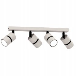 PLAFON SUFITOWY RUCHOMY LED GU10 REGULOWANY OZDOBNY JASNY KASZMIR CZARNY