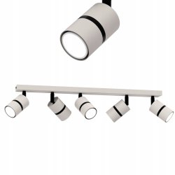 PLAFON SUFITOWY RUCHOMY LED GU10 REGULOWANY OZDOBNY JASNY KASZMIR CZARNY