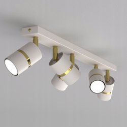 PLAFON SUFITOWY RUCHOMY LED GU10 REGULOWANY OZDOBNY JASNY KASZMIR ZŁOTY