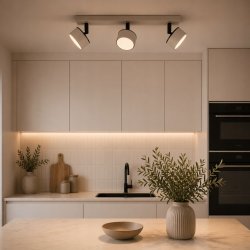 KINKIET ŚCIENNY PLAFON SUFITOWY REFLEKTOR JASNY KASZMIR BLACK GX53 LED