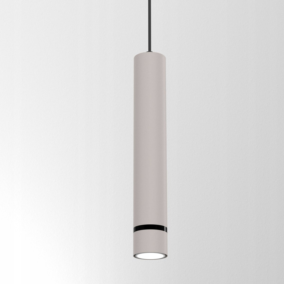 LAMPA WISZĄCA SUFITOWA TUBA LED GU10 OZDOBNY PASEK JASNY KASZMIR CZARNY