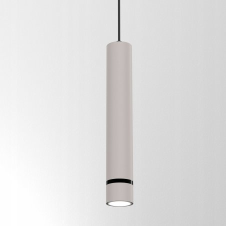 LAMPA WISZĄCA SUFITOWA TUBA LED GU10 OZDOBNY PASEK JASNY KASZMIR CZARNY