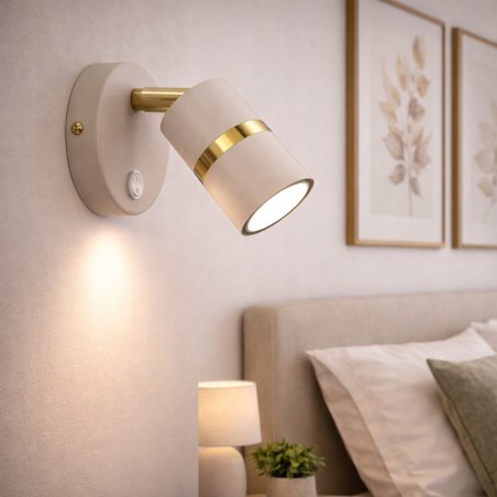 LAMPA WISZĄCA SUFITOWA TUBA LED GU10 OZDOBNY PASEK JASNY KASZMIR ZŁOTY