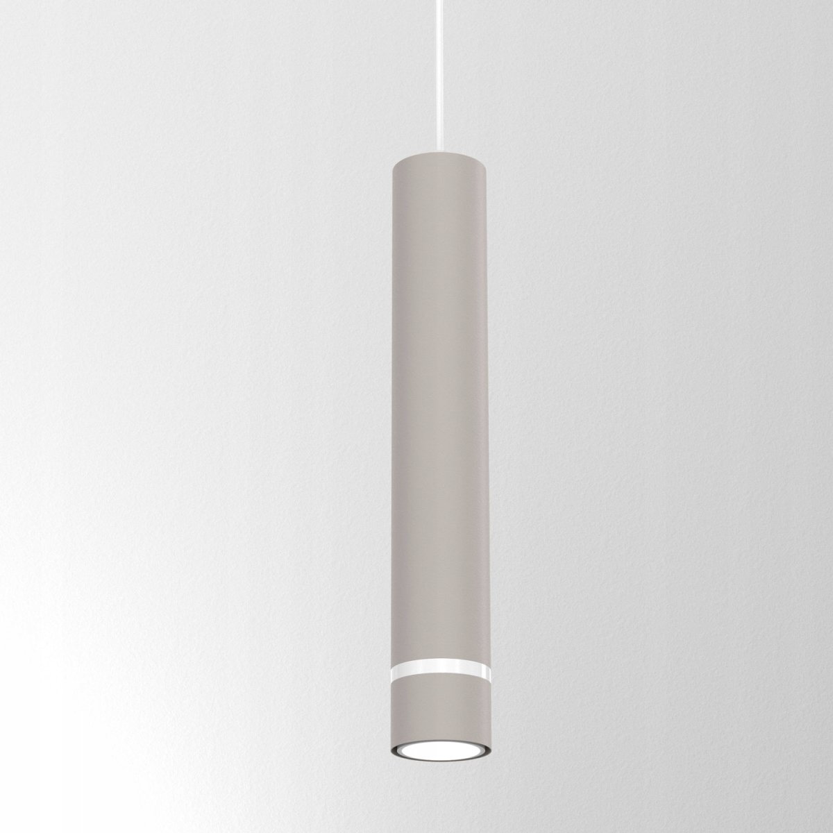 LAMPA WISZĄCA SUFITOWA TUBA LED GU10 OZDOBNY PASEK JASNY KASZMIR BIAŁY