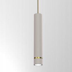 LAMPA WISZĄCA SUFITOWA TUBA LED GU10 OZDOBNY PASEK JASNY KASZMIR ZŁOTY