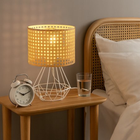 ABAŻUR WALEC DO LAMP PLAFONU DZIURKI PLECIONKA WIEDEŃSKA POLSKI KLOSZ E27