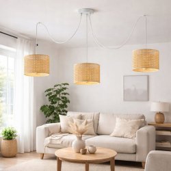 ABAŻUR WALEC DO LAMP PLAFONU DZIURKI PLECIONKA WIEDEŃSKA POLSKI KLOSZ E27