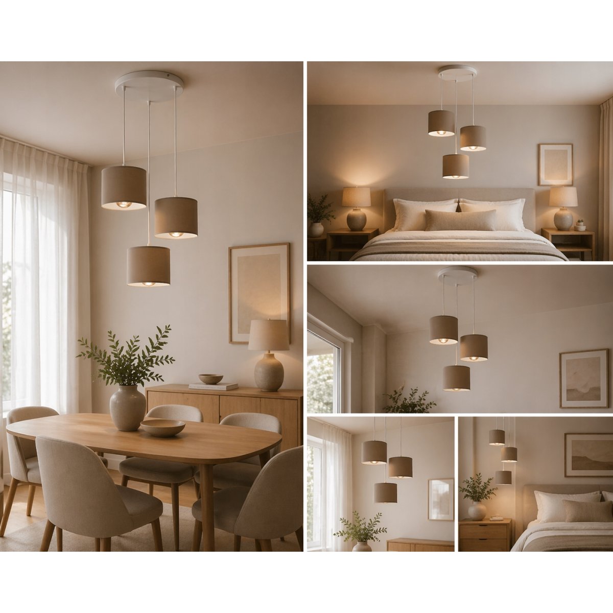 ABAŻUR KLOSZ DO LAMP WISZĄCYCH STOJĄCYCH E27 KASZMIR KLASYCZNY ABAŻUR