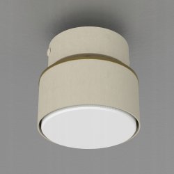 LAMPA SUFITOWA PLAFON OZDOBNY LED GX53 POLSKA NOWOCZESNA BEŻOWA LAMPA