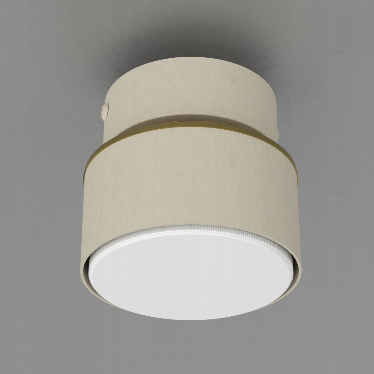 LAMPA SUFITOWA PLAFON OZDOBNY LED GX53 POLSKA NOWOCZESNA BEŻOWA LAMPA