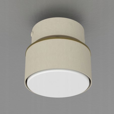 LAMPA SUFITOWA PLAFON OZDOBNY LED GX53 POLSKA NOWOCZESNA BEŻOWA LAMPA