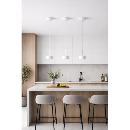 LAMPA SUFITOWA PLAFON OZDOBNY LED GX53 POLSKA NOWOCZESNA BIAŁA LAMPA