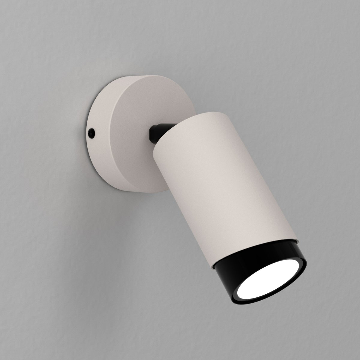 KINKIET ŚCIENNY RUCHOMY LAMPA ŚCIENNA SPOT GU10 LED JASNY KASZMIR CZARNY