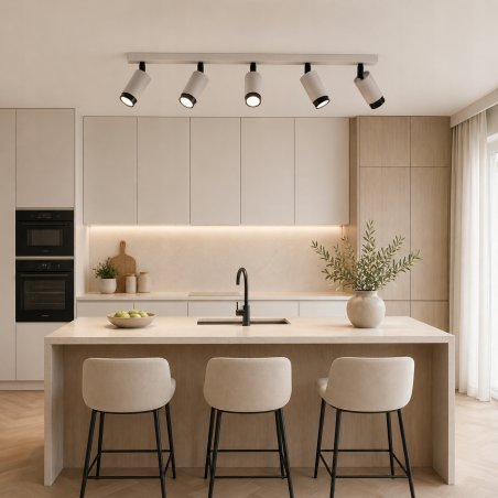 KINKIET ŚCIENNY RUCHOMY LAMPA ŚCIENNA SPOT GU10 LED JASNY KASZMIR CZARNY