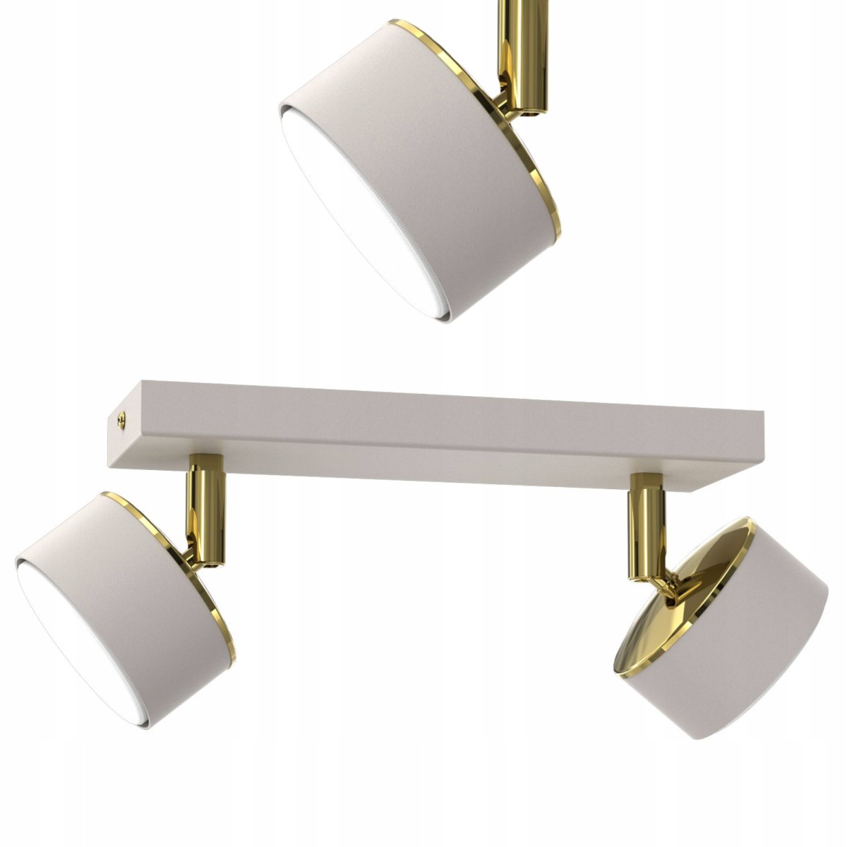PLAFON SUFITOWY SPOT REFLEKTOR JASNY KASZMIR ZŁOTY GX53 LISTWA SUFITOWA LED