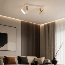 PLAFON SUFITOWY SPOT REFLEKTOR JASNY KASZMIR ZŁOTY GX53 LISTWA SUFITOWA LED