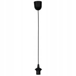 ZWIS PRZEWÓD PODSTAWA LAMPY WISZĄCEJ CZARNA E27