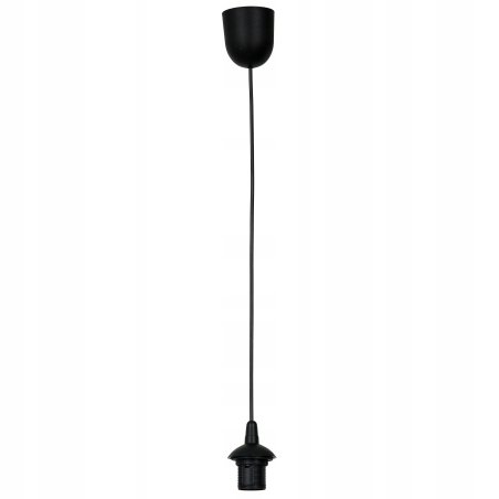 ZWIS PRZEWÓD PODSTAWA LAMPY WISZĄCEJ CZARNA E27