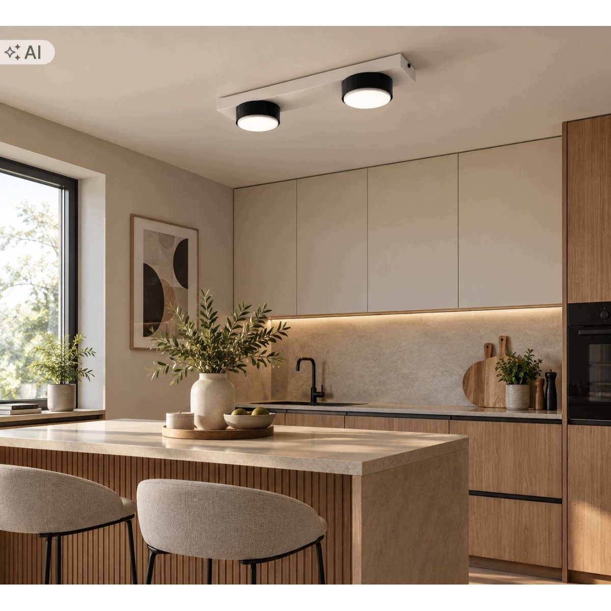 Nowoczesny plafon 3-punktowy kaszmirowy – lampa sufitowa