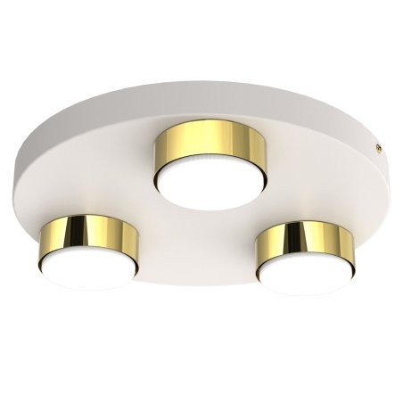 Lampa sufitowa 3-punktowa jasny kaszmir | Plafon do salonu