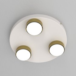 Lampa sufitowa 3-punktowa jasny kaszmir | Plafon do salonu