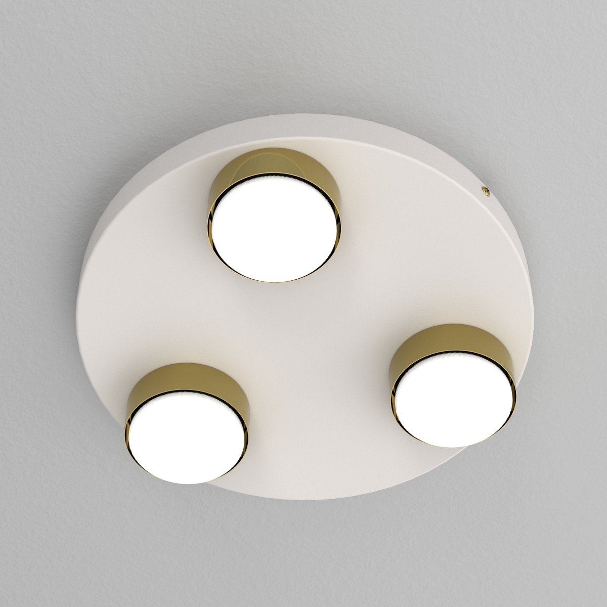Lampa sufitowa 3-punktowa jasny kaszmir | Plafon do salonu