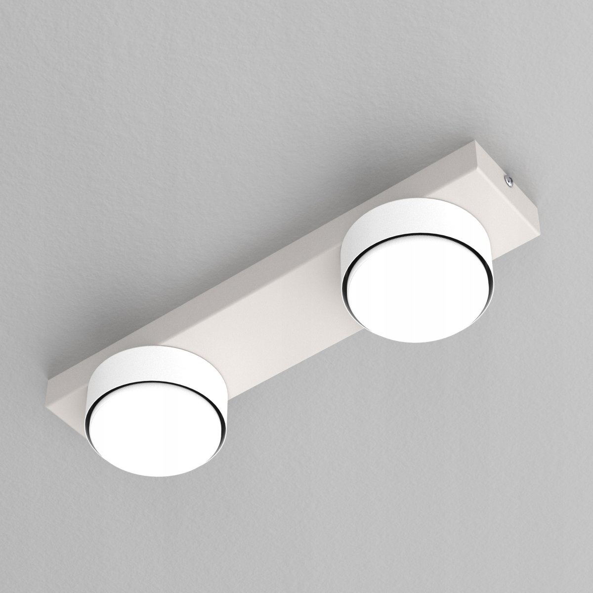 Lampa sufitowa 2-punktowa jasny kaszmir – nowoczesny plafon