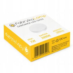 ŻARÓWKA LED GX53 7W 560LM BIAŁA CIEPŁA 3000K LEDOWA