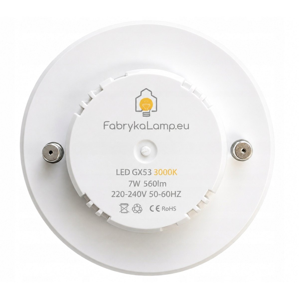ŻARÓWKA LED GX53 7W 560LM BIAŁA CIEPŁA 3000K LEDOWA