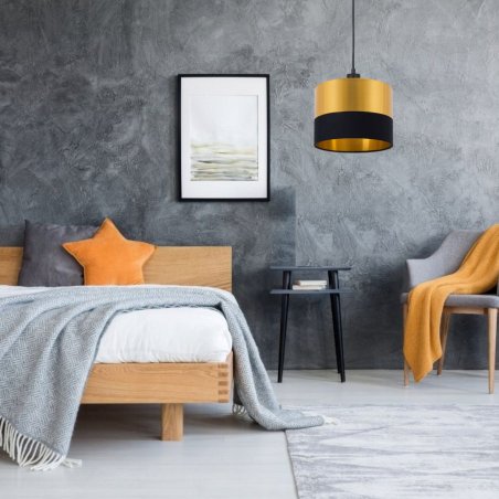 ABAŻUR KLOSZ DO LAMPY WISZĄCEJ STOJĄCEJ GOLD ZŁOTO