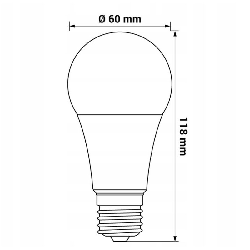 ŻARÓWKA LED E27 806LM 9W WIFI KOLORY APLIKACJA