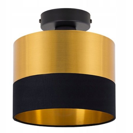 PLAFON LAMPA SUFITOWA ABAŻUR ZŁOTO GOLD