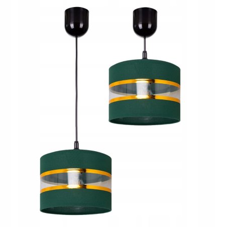 NOWOCZESNA LAMPA SUFITOWA WISZĄCA ZŁOTY PASEK LED